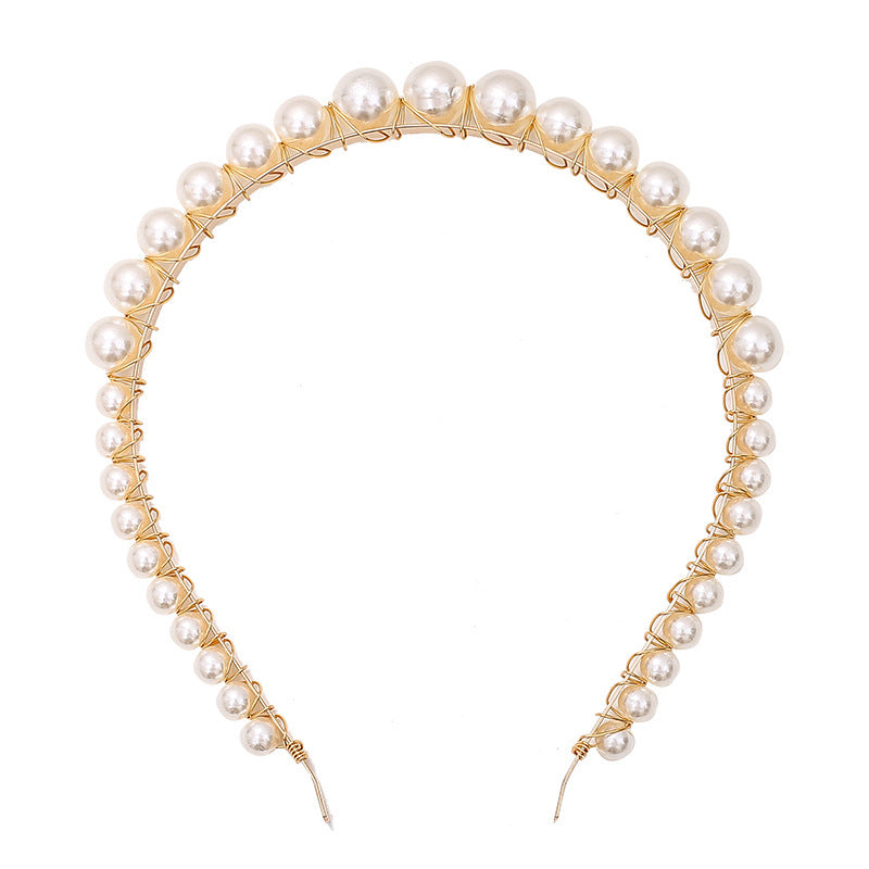 Bandeau de cheveux en perles fines