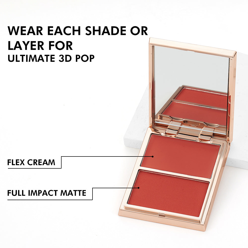 Duo de blush crème et poudre