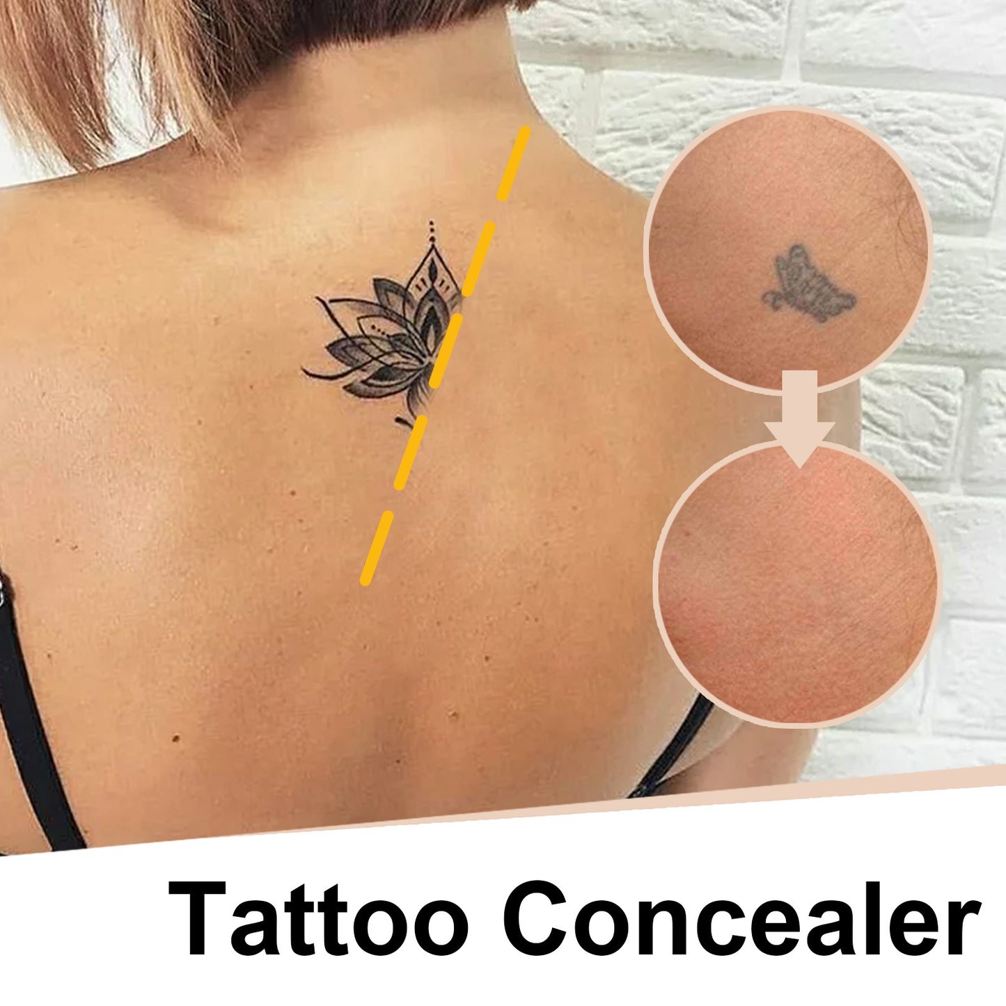 EELHOE Correcteur waterproof – Couvre tatouages, cicatrices, taches, teint unifié.