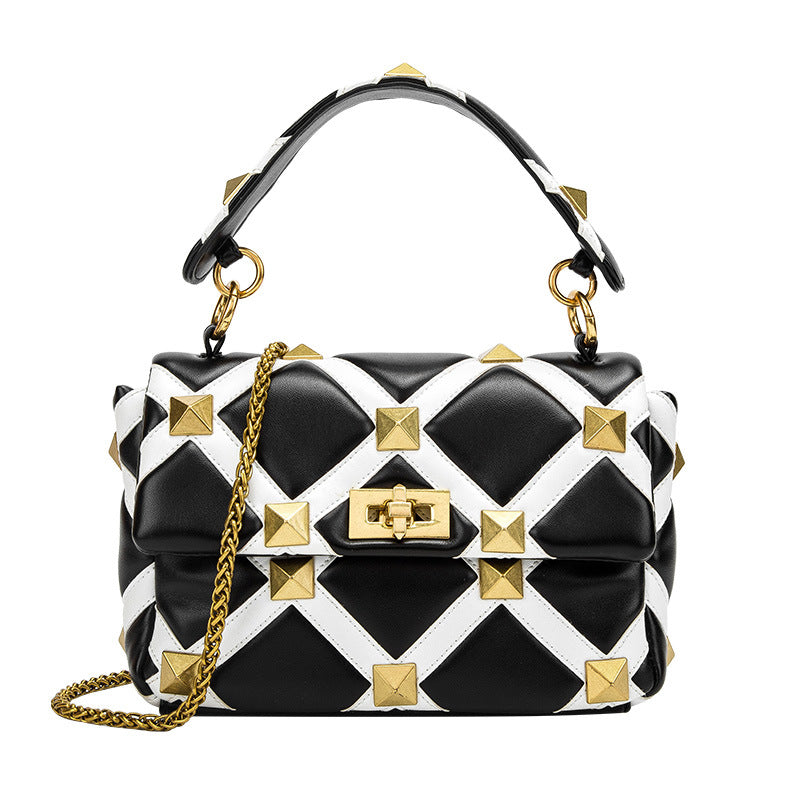 Sac Femme Tendance – À carreaux, Porté Épaule ou Crossbody