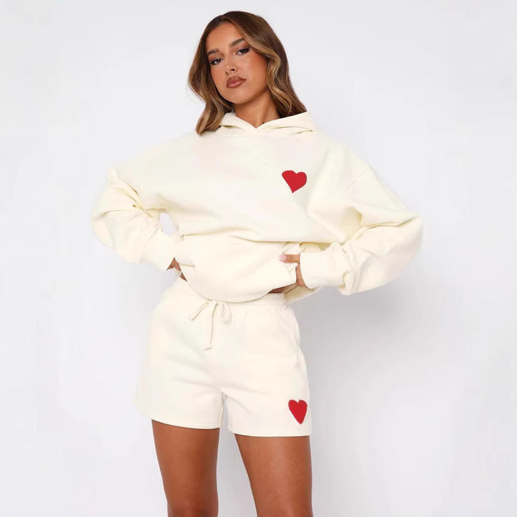 Ensemble deux pièces avec pull à capuche pour femmes