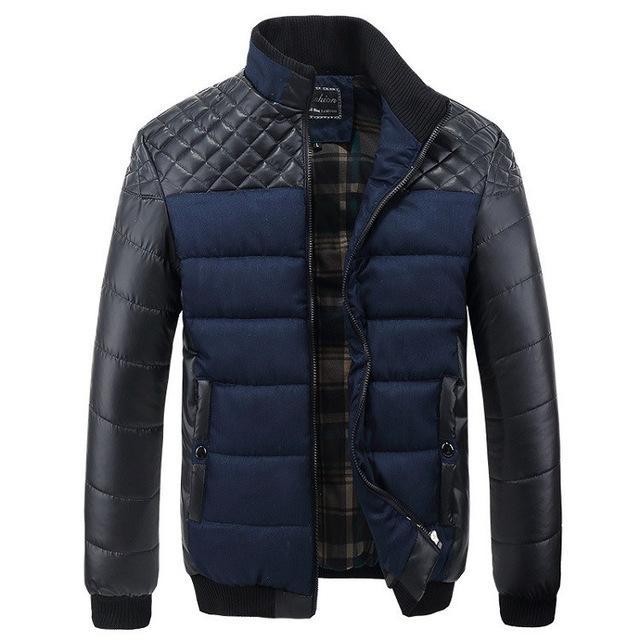 Veste patchwork de mode hiver pour homme