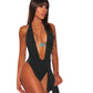 Maillot de bain décolleté une pièce sexy à bretelles pour femme,