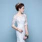 Robe de mariée queue de poisson à la taille