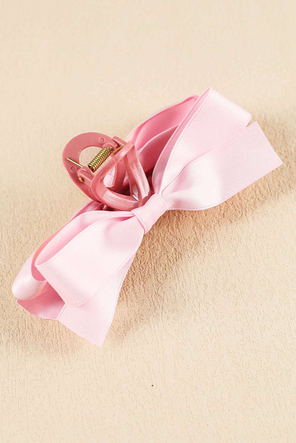 Barrette à cheveux avec ruban décoratif de couleur unie noire
