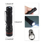 Lampe de poche LED rechargeable 3 modes torche zoomable câble USB