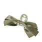 Barrette à cheveux avec ruban décoratif de couleur unie noire