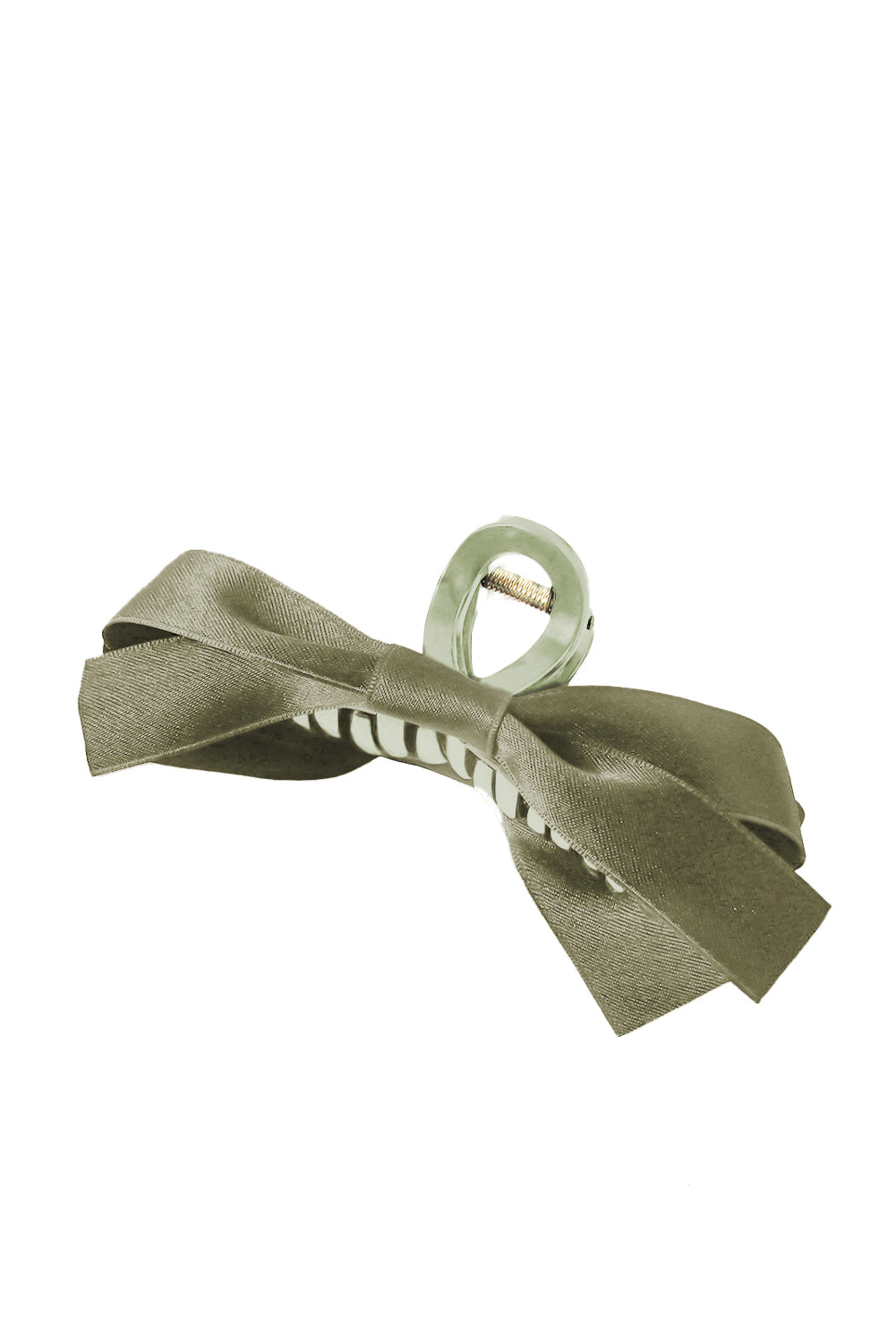 Barrette à cheveux avec ruban décoratif de couleur unie noire
