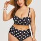 Bikini imprimé noir et blanc