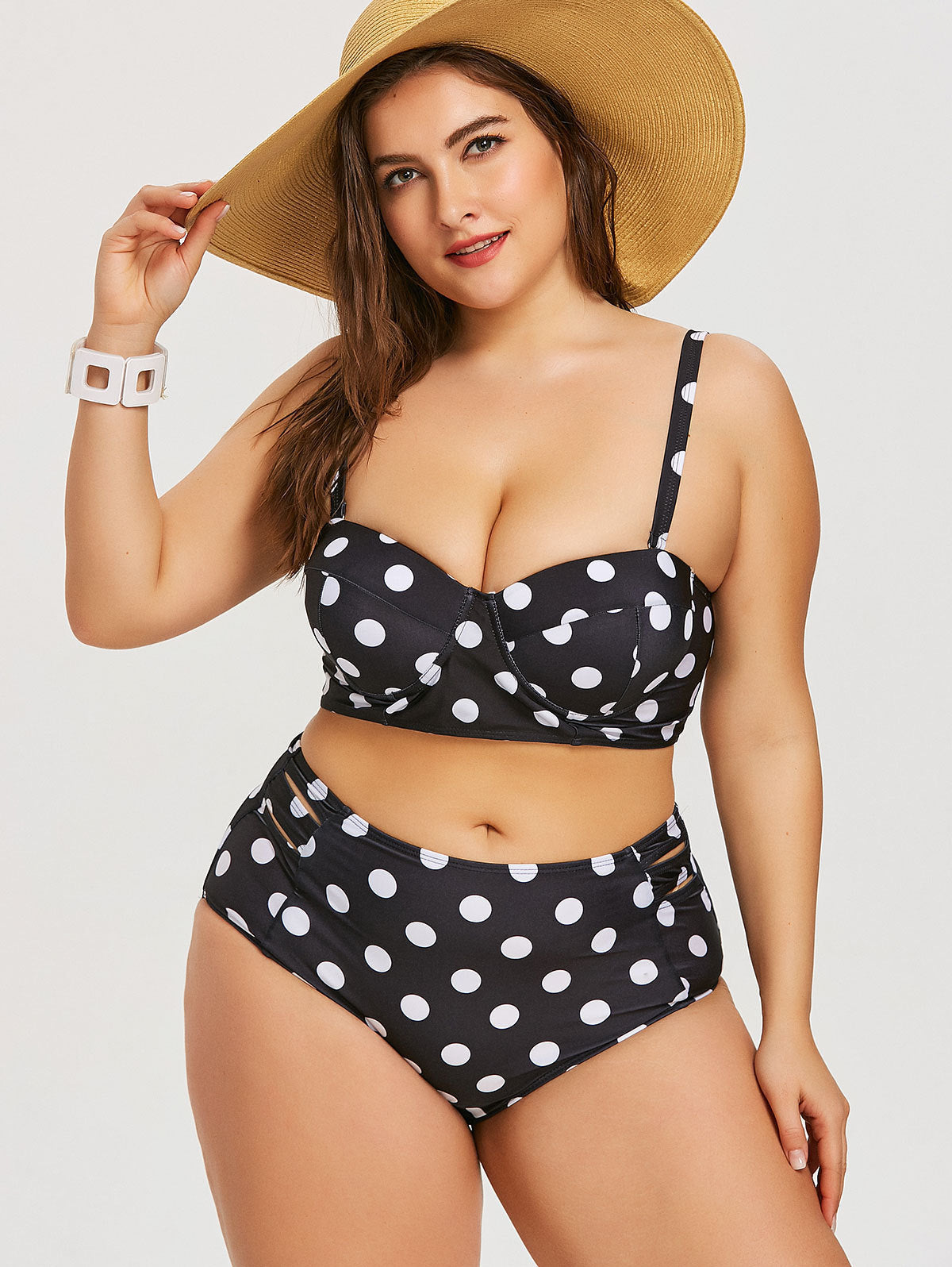 Bikini imprimé noir et blanc