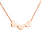 Collier en acier inoxydable avec pendentif en forme de cœur