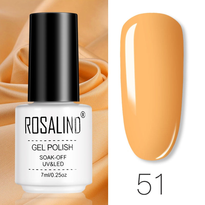 Set de Vernis Gel ROSALIND – Manucure Semi-Permanente, Top Coat UV LED