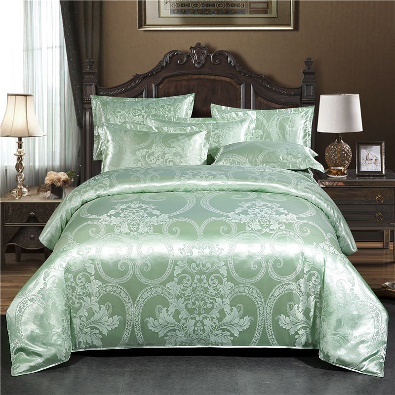 Housse de couette Jacquard européenne simple et double en soie