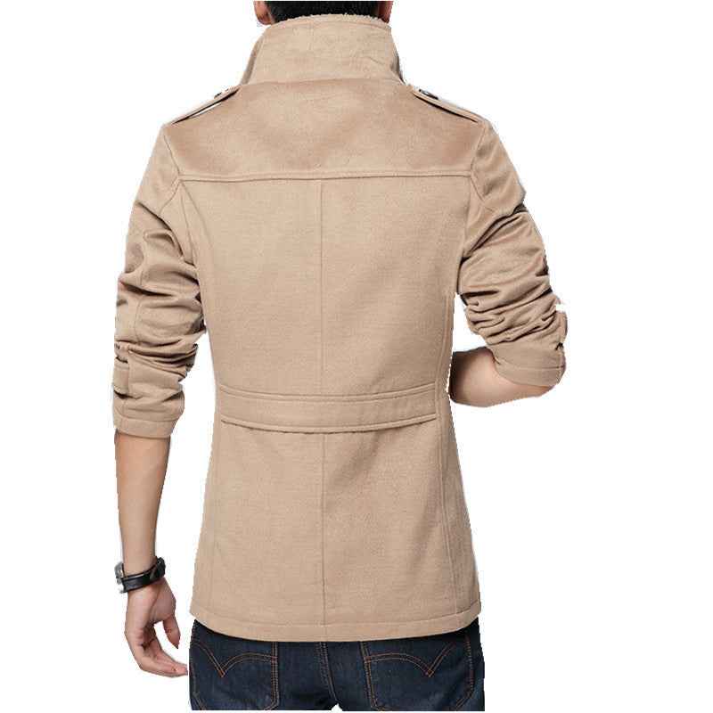 Manteau pour homme à coupe ajustée et polaire