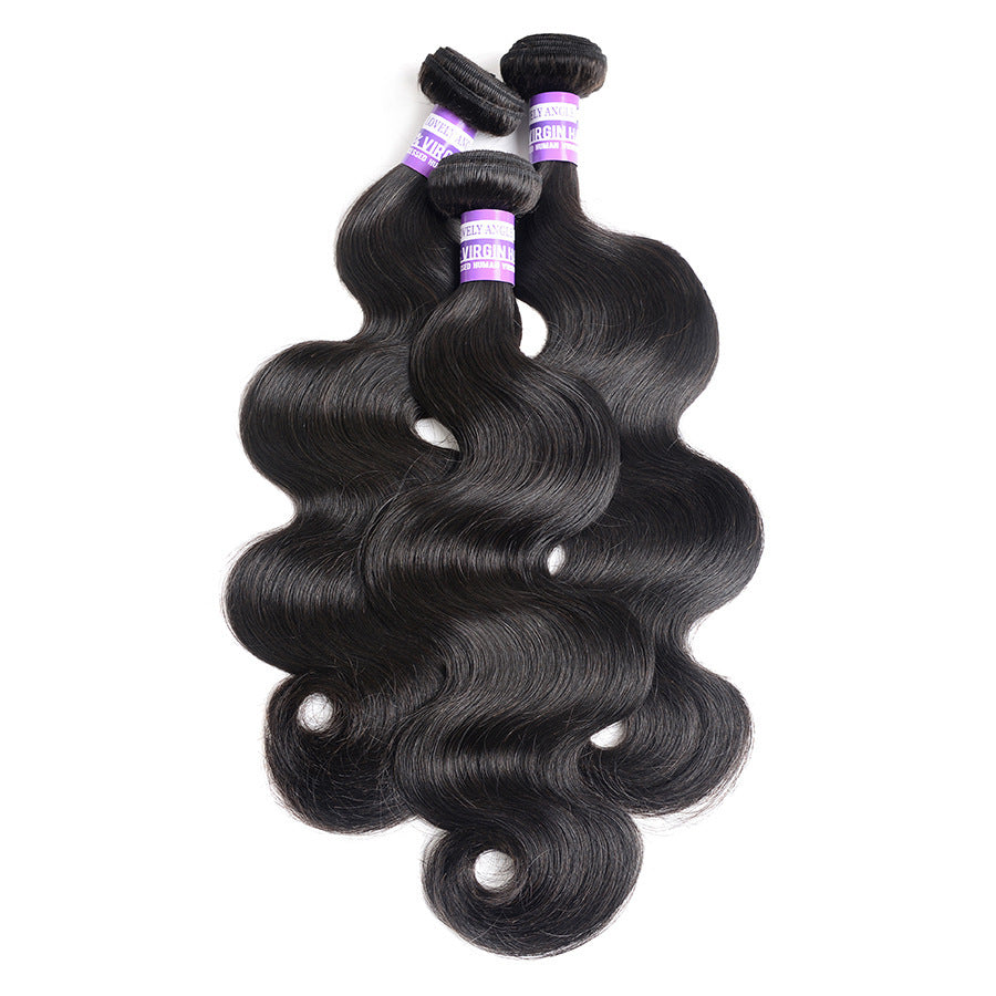 Tissage de cheveux longs ondulés