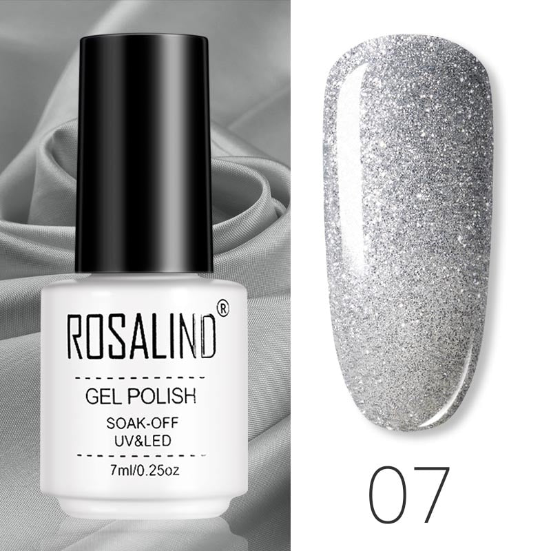 Set de Vernis Gel ROSALIND – Manucure Semi-Permanente, Top Coat UV LED