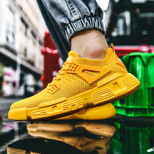 Chaussures de sport décontractées en maille tissée pour homme