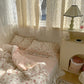 Draps de lit en dentelle,