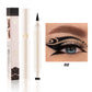 Eyeliner noir et blanc pas facile à étaler