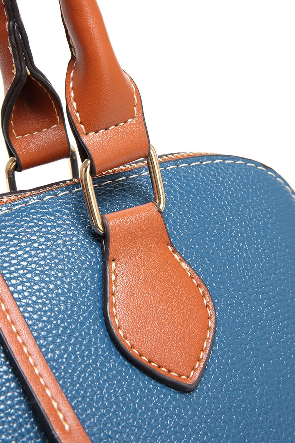 Sac en cuir PU Ashleigh bleu tendance