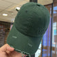 Casquette de baseball en denim délavé avec trou à visière pour baseball
