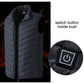 Gilet Hommes USB Chauffage Sans Manches