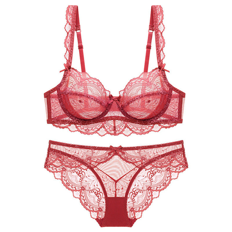 Soutien-gorge à armatures en dentelle pour poitrines généreuses