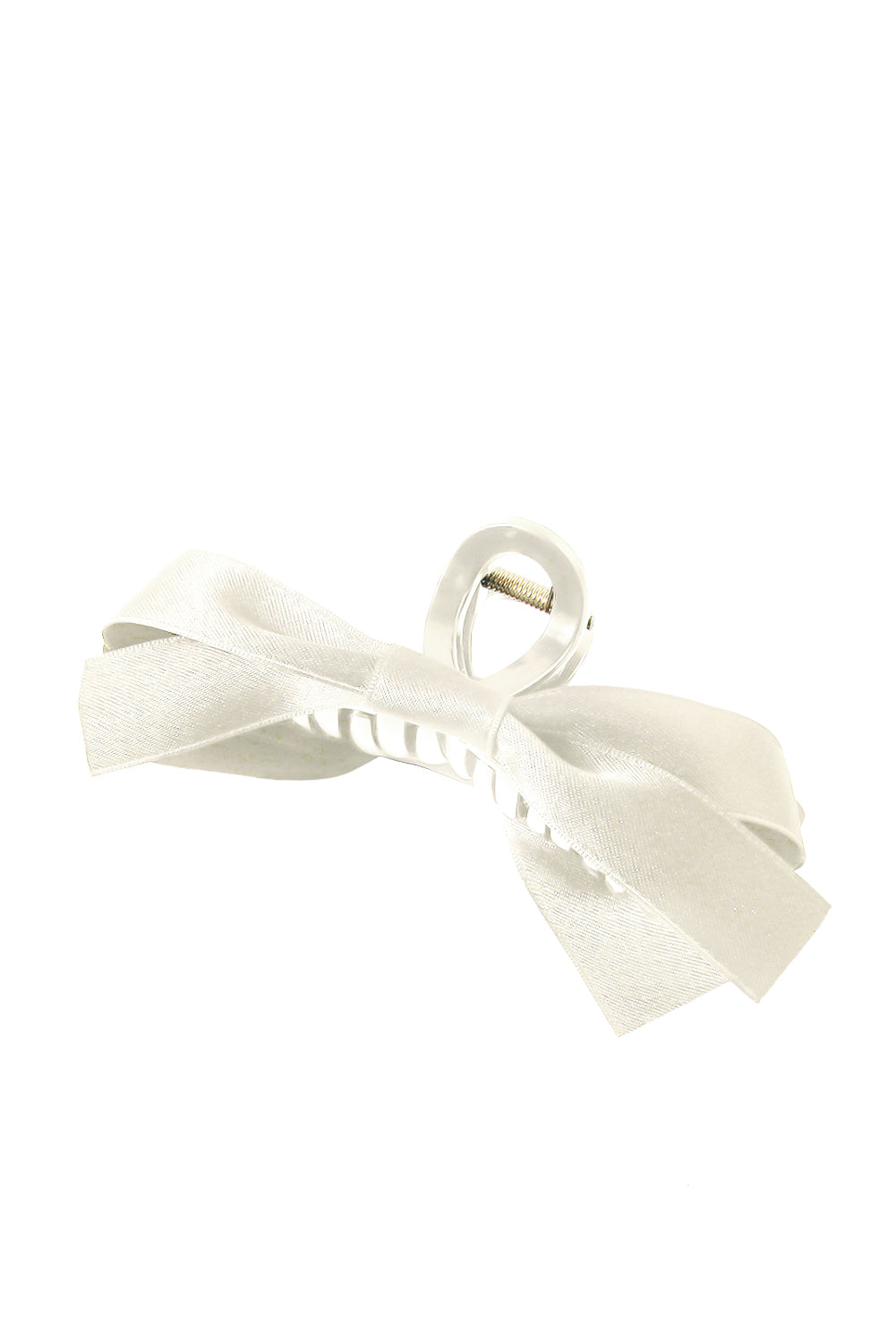 Barrette à cheveux avec ruban décoratif de couleur unie noire