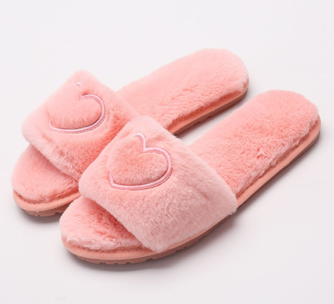 Chaussons en peluche pour femme