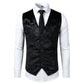 Gilet Steampunk doré pour homme, costume, mariage, sans manches