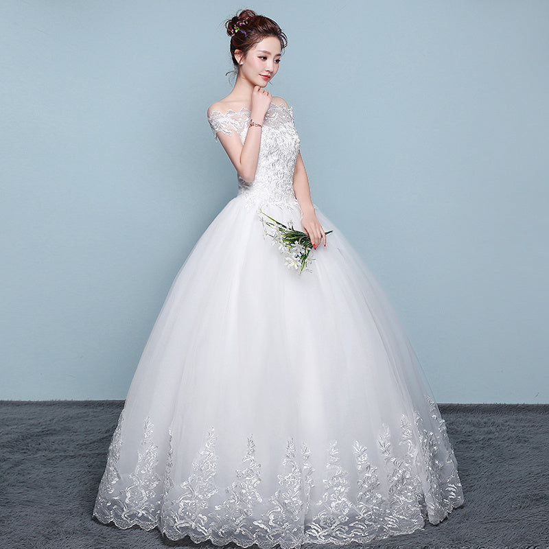 Robe de mariée Qidi robe de mariée à épaules dénudées