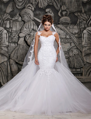 Robe de mariée sirène en dentelle