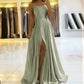 Robe de soirée, robe de bal, formelle, simple, fendue