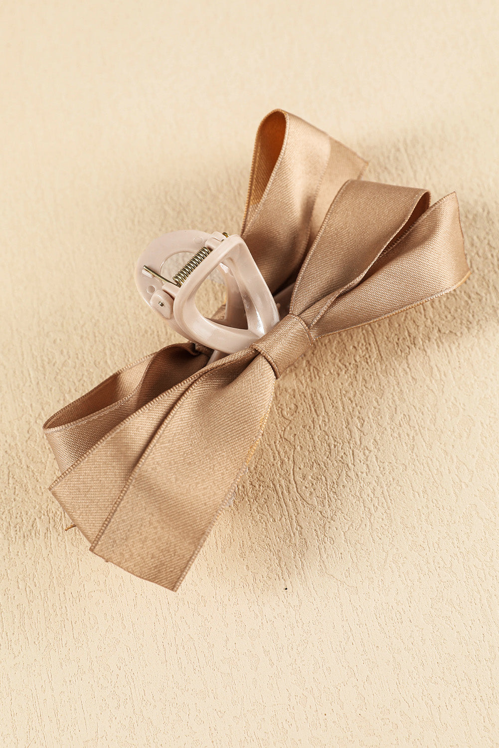 Barrette à cheveux avec ruban décoratif de couleur unie noire