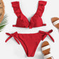 Maillot de bain sexy à volants et noué