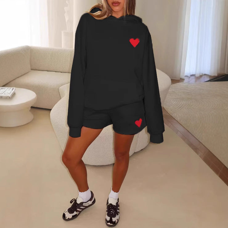 Ensemble deux pièces avec pull à capuche pour femmes