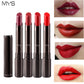 Rouge à lèvres mat MYS – Longue tenue, teinte, gloss, maquillage rouge.