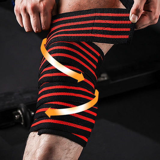 Genouillères de sport et de fitness pour hommes squats profonds bandages élastiques levage de force