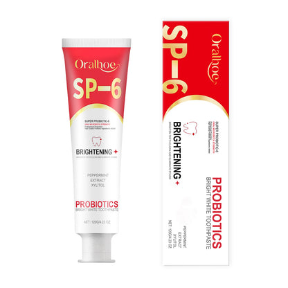 Dentifrice probiotique ORALHOE – Hygiène, fraîcheur et soin des dents.