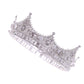 Bandeau féminin en forme de couronne de perles et de strass