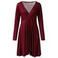 Robe soirée sexy trapèze drapée couleur pure pour femme, mini-robe courte de printemps