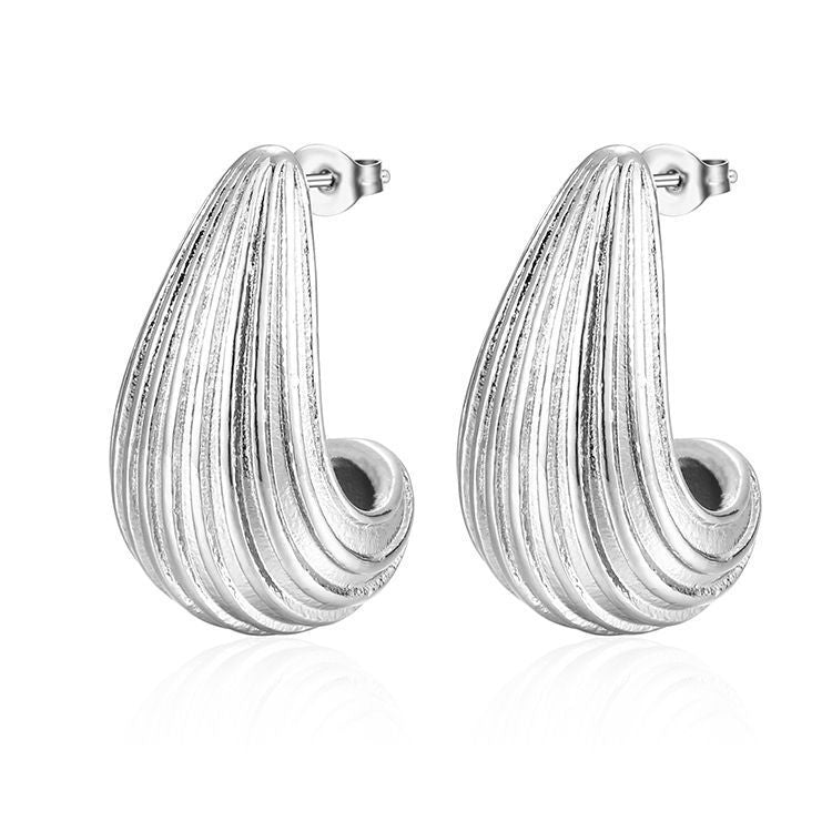 Boucles d'oreilles pendantes en acier inoxydable pour femme