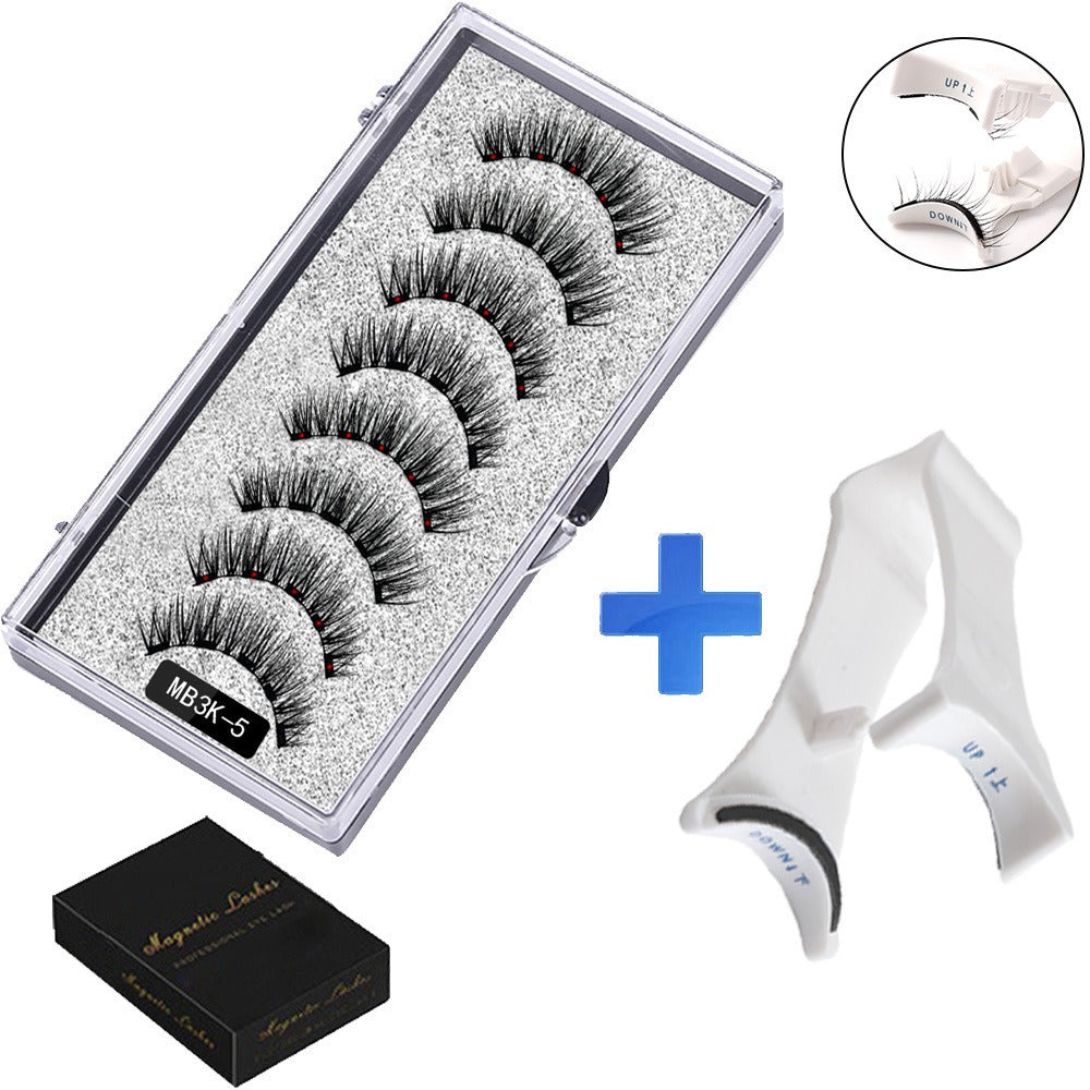 Set de 5 Faux Cils Magnétiques avec Applicateur – Sans Colle