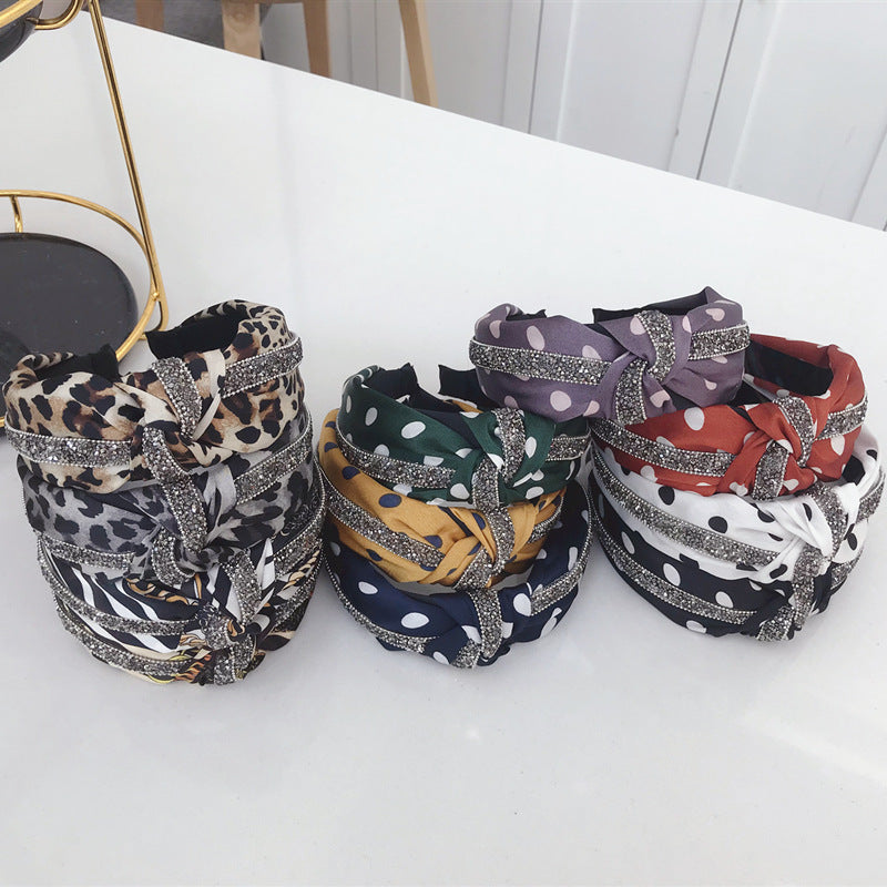 Bandeau de cheveux à motif léopard