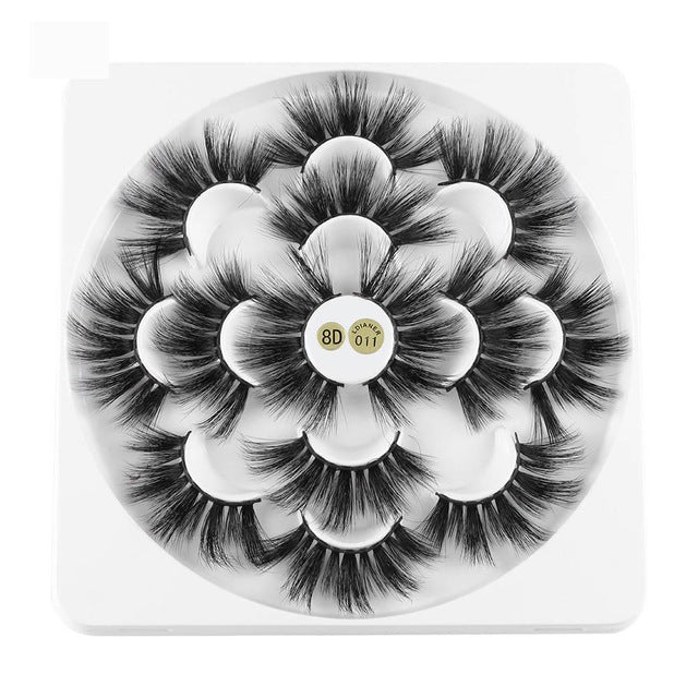 7 Paires de Cils 3D Mink – Longs, Épais, Cils Faux 25mm