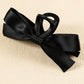 Barrette à cheveux avec ruban décoratif de couleur unie noire