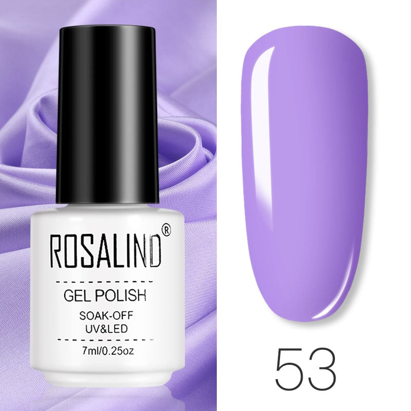 Set de Vernis Gel ROSALIND – Manucure Semi-Permanente, Top Coat UV LED