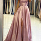 Robe de soirée, robe de bal, formelle, simple, fendue