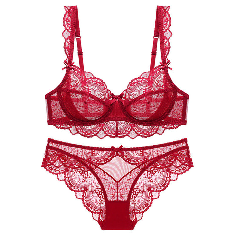 Soutien-gorge à armatures en dentelle pour poitrines généreuses