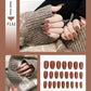 Faux ongles – Stiletto longs, transparents, mat, complets, avec colle